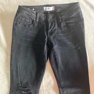 Cabi slim boyfriend jeans, size 0, black